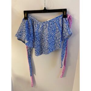 Bella Foote Xl western bandeau swim top new $58